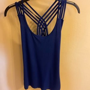 Casual tank with straps in back